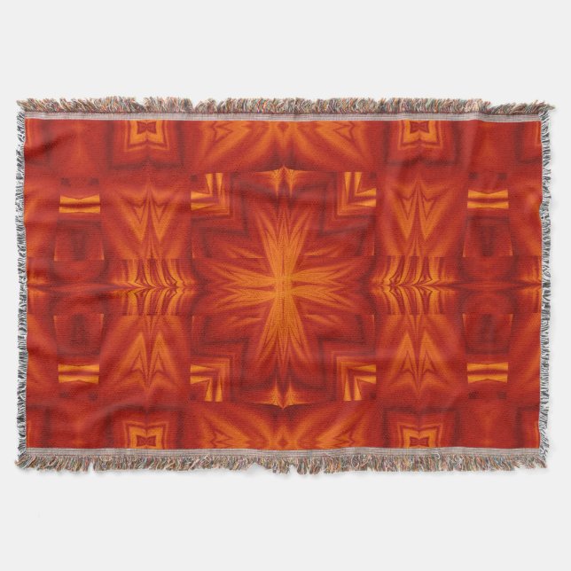Fire Flowers 284 Throw Blanket (Front)