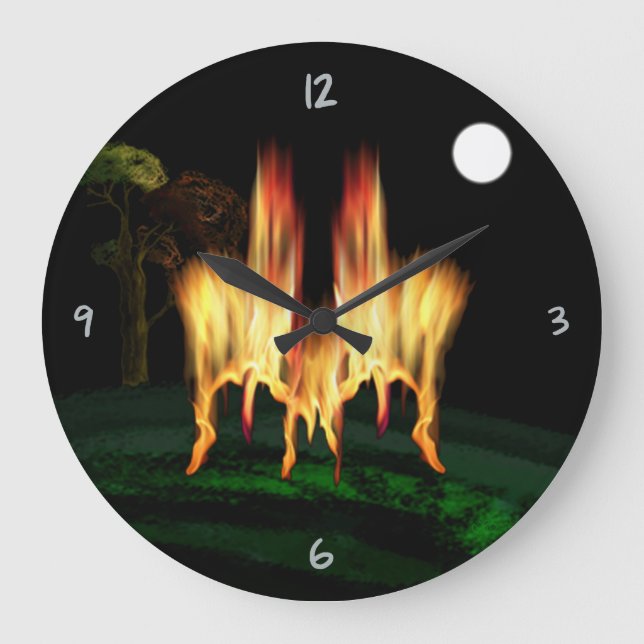 Fire Fly Large Clock (Front)