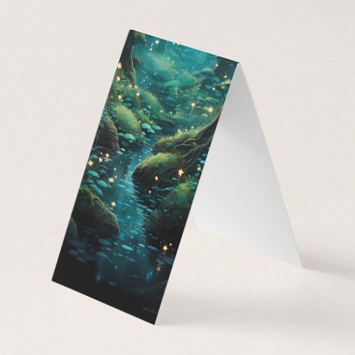 Fire Fly River Forest Folding Bookmarks Bookmarker Business Card