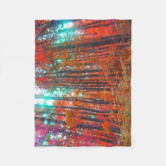 Fire Forest Fleece Blanket