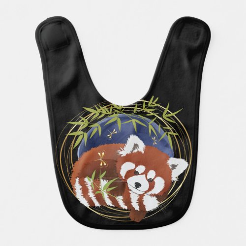 FIRE FOX red panda  bib