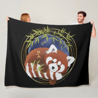 FIRE FOX red panda Fleece blanket 3 sizes
