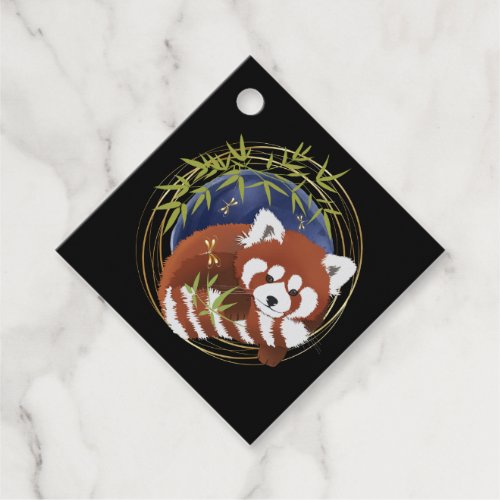 FIRE FOX red panda  gift tags