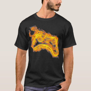 Fire Gaming Controller Flame Video Game Gamer T-Shirt