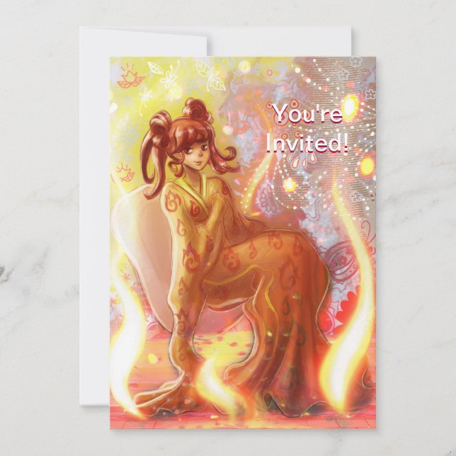 Fire Geisha Invitation (Front)