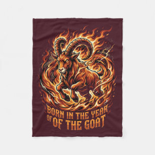 Fire Goat 2027 Born Birthday Shirt Fleece Blanket