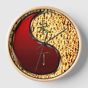 Fire Goat Clock