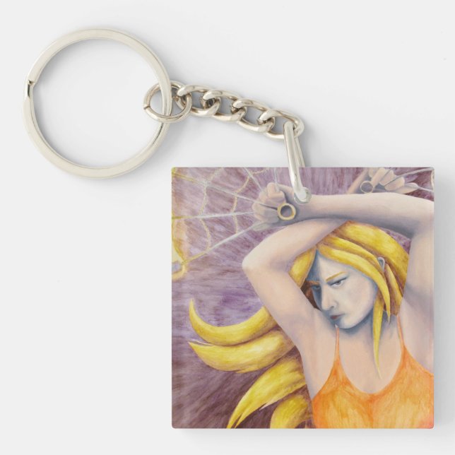 Fire Goddess Dancing Keychain (Front)