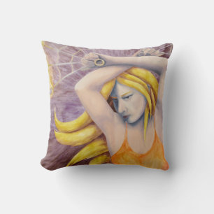 Fire Goddess Dancing Throw Pillow