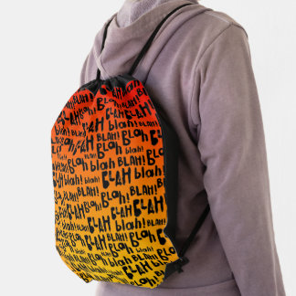 Fire Gradient • Blah Blah Blah • Pattern • Drawstring Bag