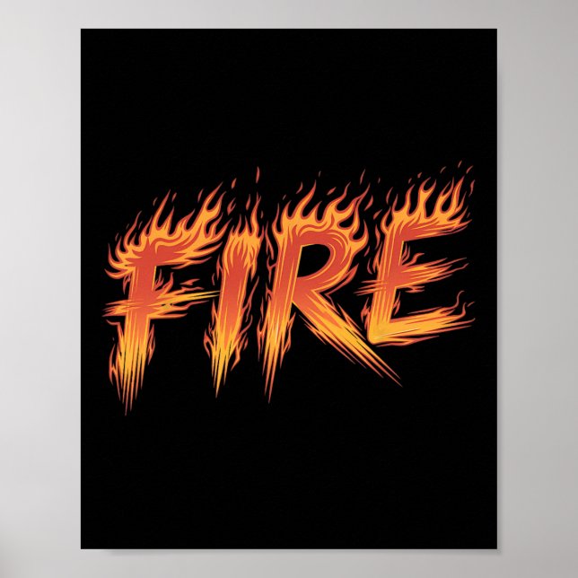 Fire Halloween Costume Fire Ice Matching Couples  Poster (Front)