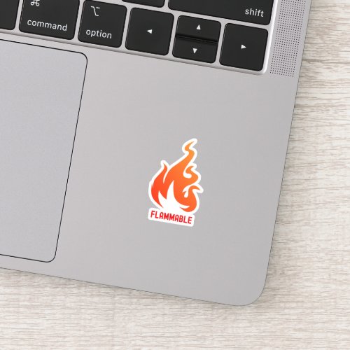 Fire Hazard Flammable Sticker