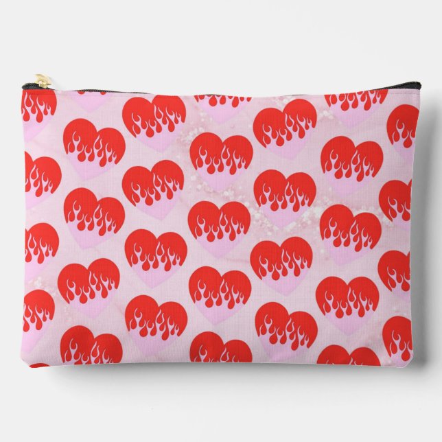 Fire Heart Accessory Pouch (Front)