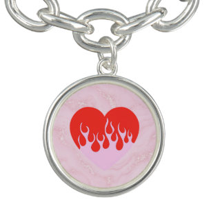 Fire Heart Bracelet