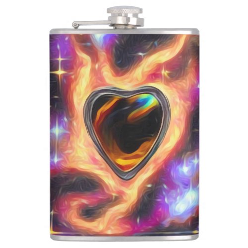Fire Heart Flask