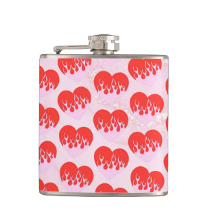 Fire Heart Flask