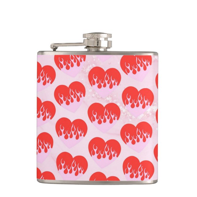 Fire Heart Flask (Front)