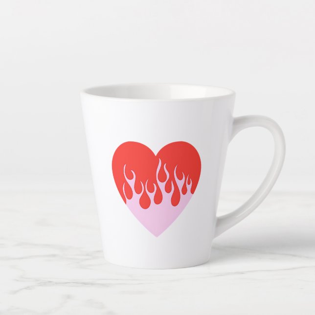 Fire Heart Latte Mug (Right)
