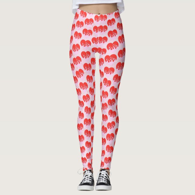 Fire Heart Leggings (Front)