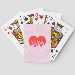 Fire Heart Poker Cards