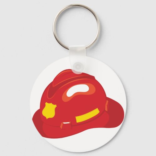 Fire Helmet Keychain