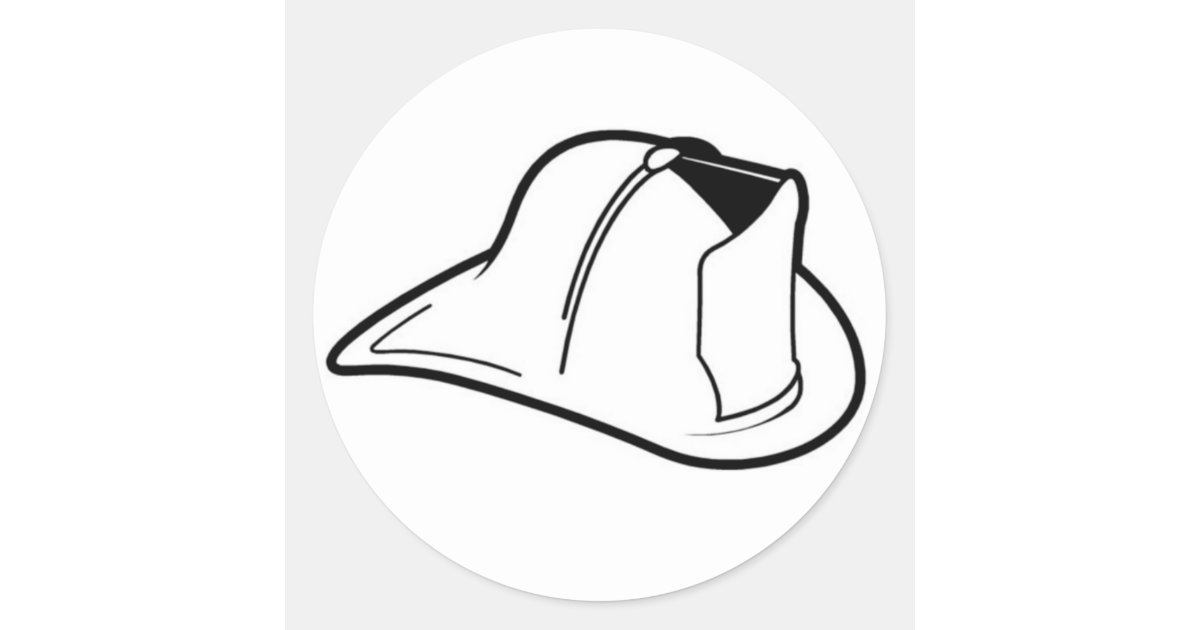 Fire Helmet Sticker | Zazzle.com