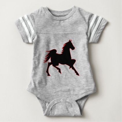 Fire Horse Baby Bodysuit