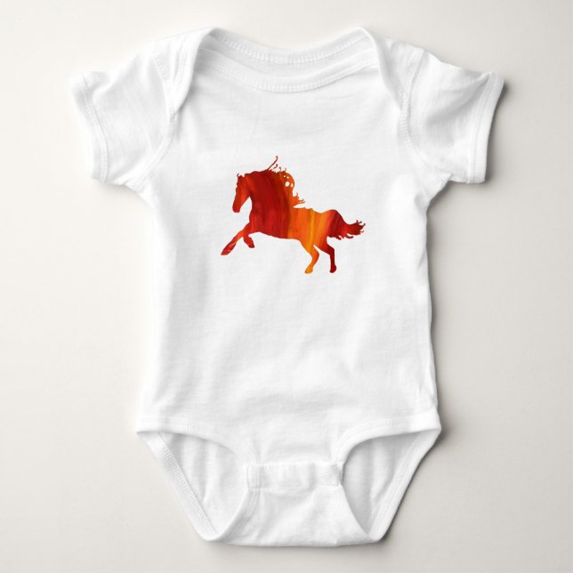 Fire Horse Baby Bodysuit (Front)