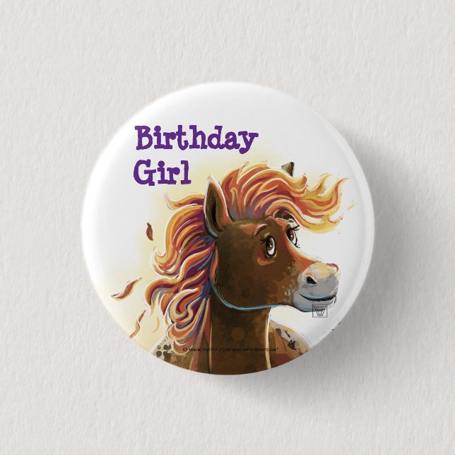 Fire Horse Button (Front)