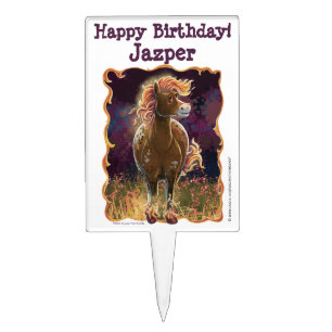 Fire Horse Cake Topper