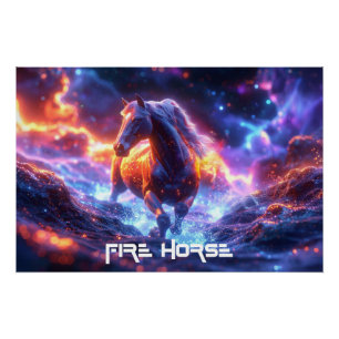 FIRE HORSE - SHENG XIAO - POSTER