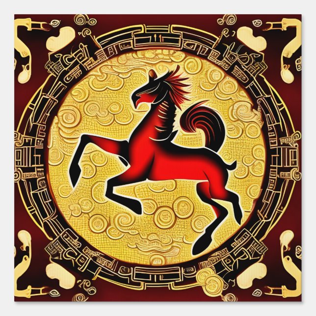 Fire Horse  Sign (Front)