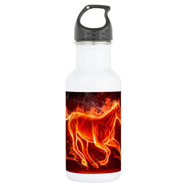 fire horse stainless steel water bottle (Front)