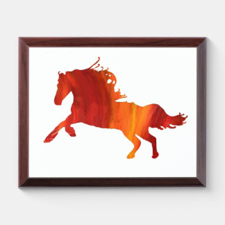 Fire horse Sticker Award Plaque