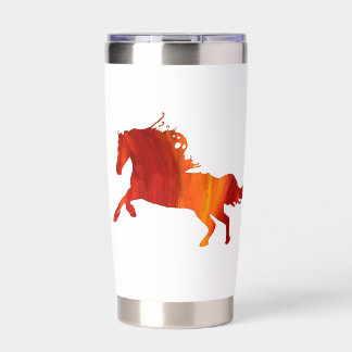 Fire horse Sticker Insulated Tumbler