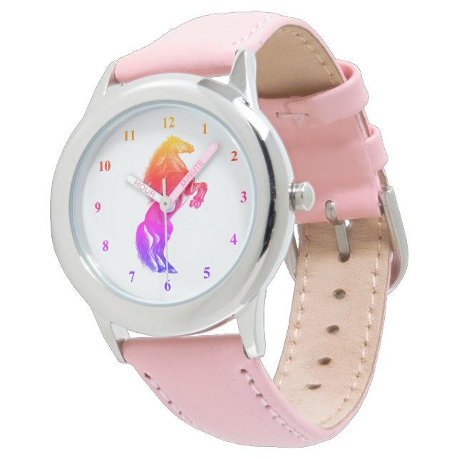 Fire Horse Watch Rainbow Colors (Angled)