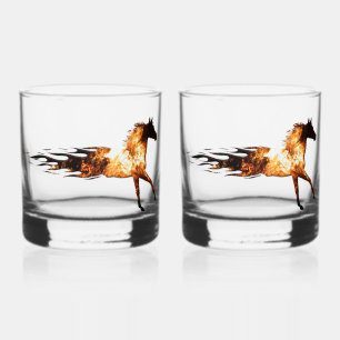 Fire Horse Whiskey Glasses