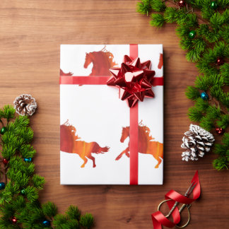 Fire Horse  Wrapping Paper