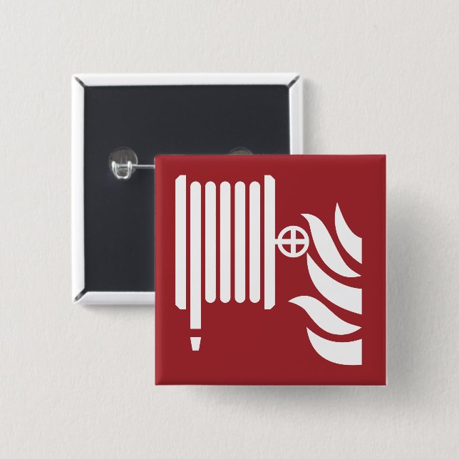 Fire Hose Reel Safety Sign Button (Front & Back)