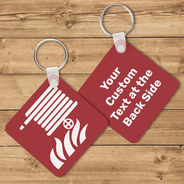 Fire Hose Reel Safety Sign Keychain (Creator Uploaded)