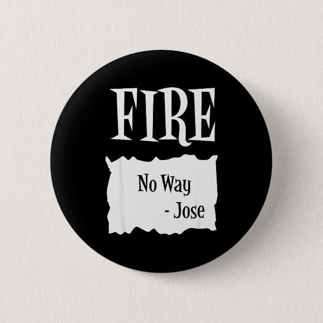 Fire - Hot Packet Halloween Taco Costume  Button (Front)