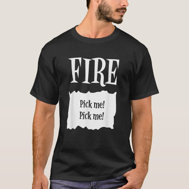FIRE Hot Packet Halloween Taco Costume T-Shirt (Front)