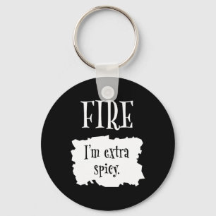 Fire Hot Packet Halloween Taco I'm Extra Spicy Cos Keychain