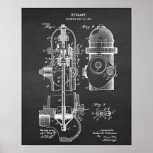 Fire Hydrant Blueprint Patent Art no. 6
