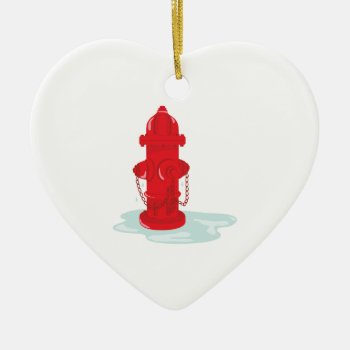 Fire Hydrant Ceramic Ornament by HopscotchDesigns at Zazzle