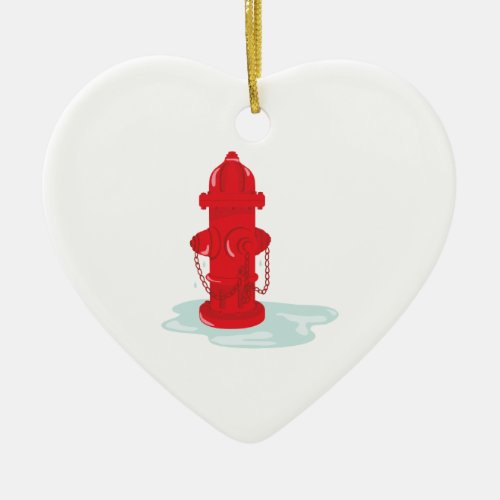 Fire Hydrant Ceramic Ornament