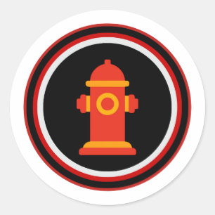 Fire Hydrant Party Sticker