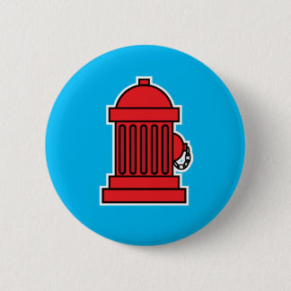 Fire Hydrant Pinback Button