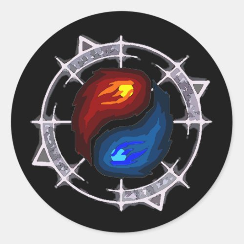 Fire Ice and Arcane Sticker