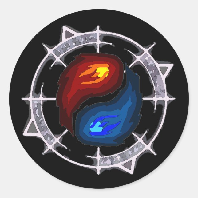 Fire, Ice and Arcane! Sticker (Front)